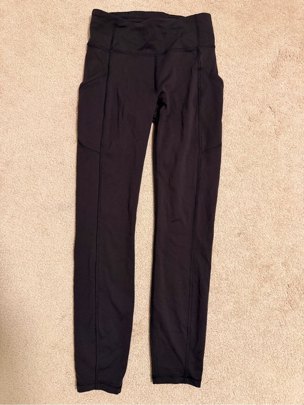 Lululemon Invigorate High-Waist Black Active Leggings with Side Pockets